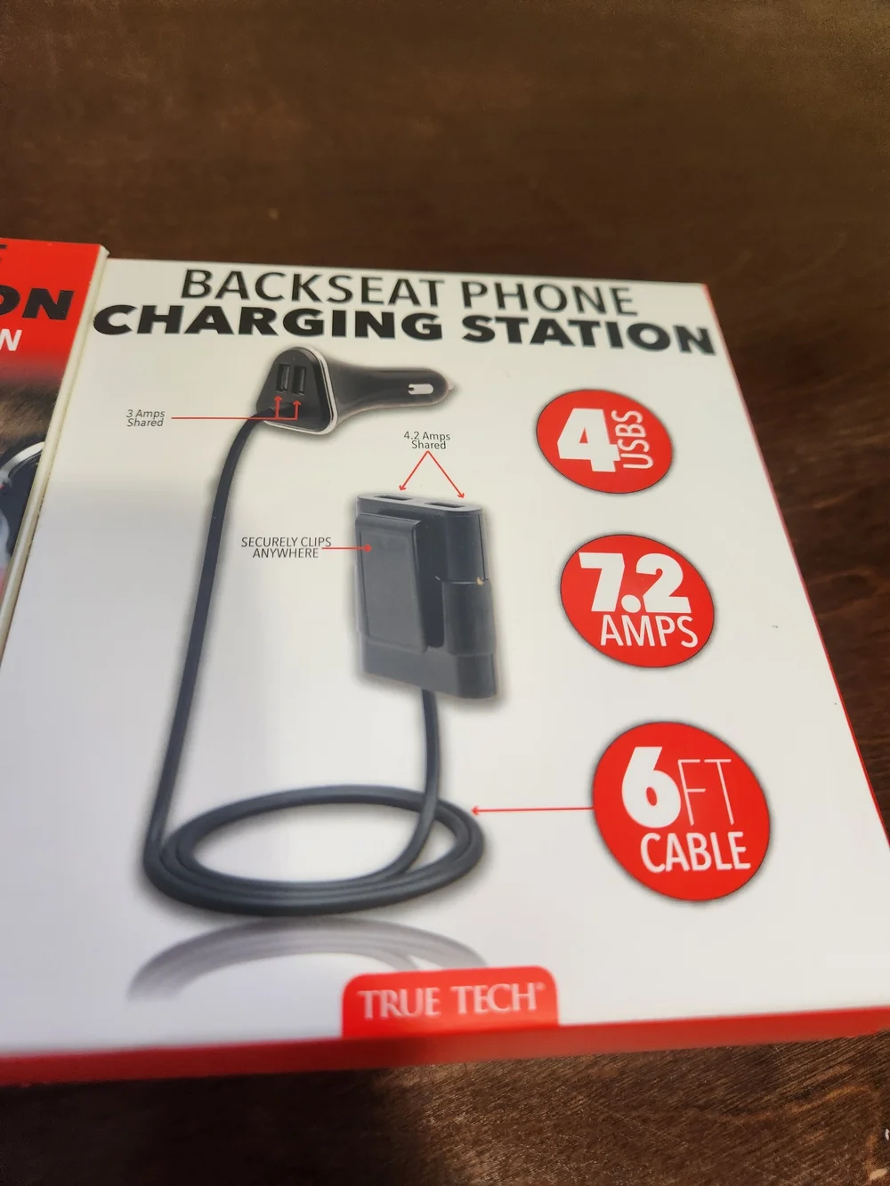 Backseat Phone Charging Station